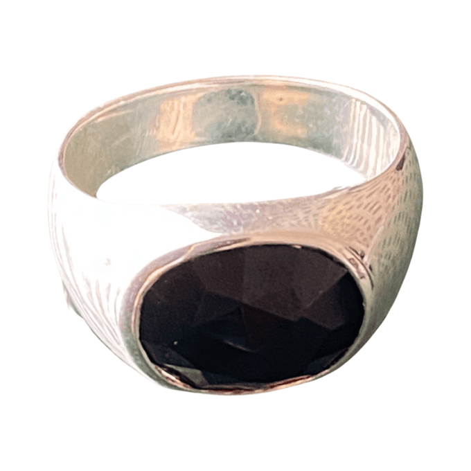 bague onyx homme