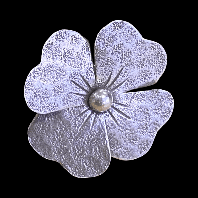 BAGUE FLEUR ARGENT