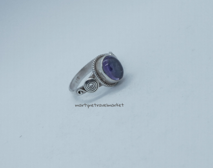 BAGUE OVALE RETRO AMETHYSTE