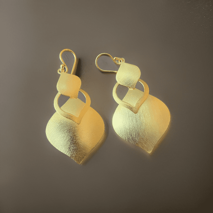 boucles d'oreilles coeur or