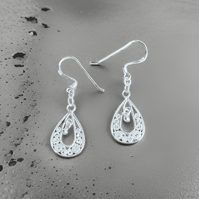 BOUCLES D'OREILLES ARGENT
