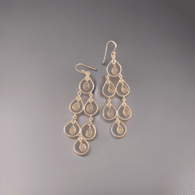 boucles d'oreilles quartz rose