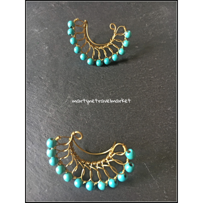 BOUCLE LOBE TURQUOISE