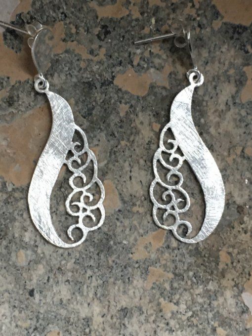 boucles d'oreilles argent