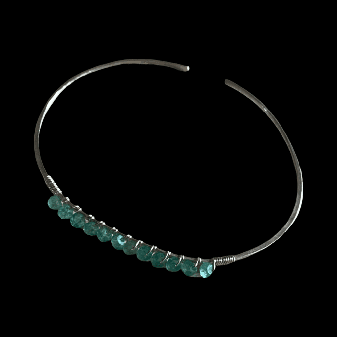 bracelet argent chrysoprase