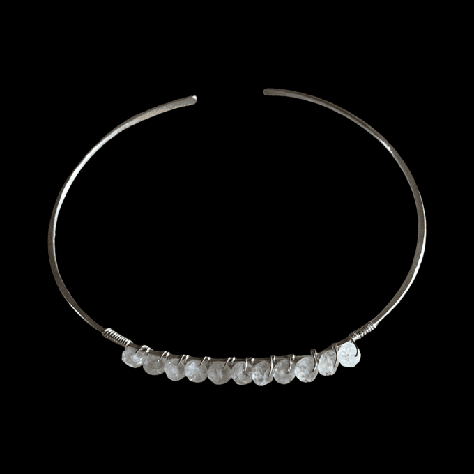 bracelet argent pierre de lune