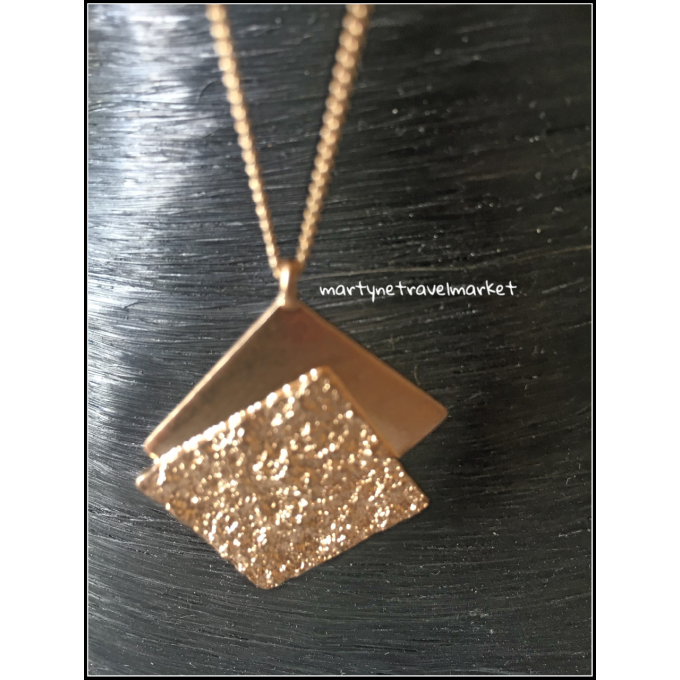 COLLIER LOSANGES PL OR