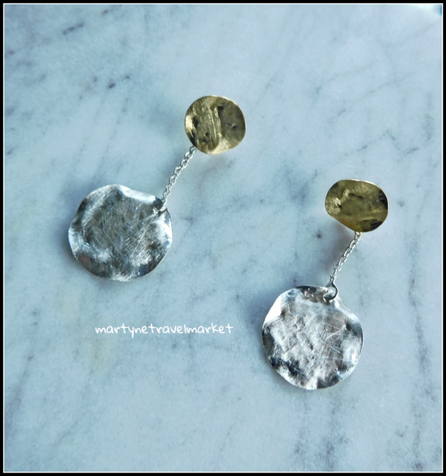 BO CERCLES ET CHAINE ARGENT ET VERMEIL