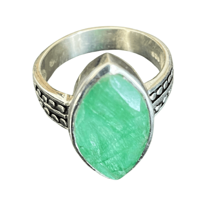 BAGUE EMERAUDE AMANDE