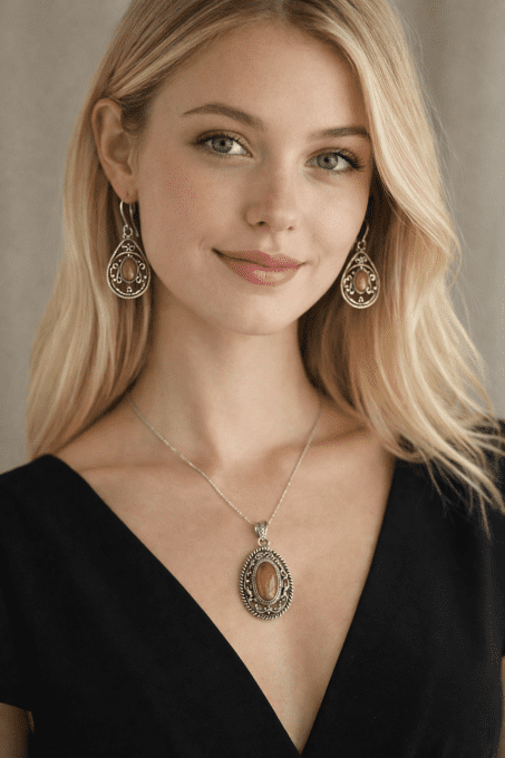 PENDENTIF OPALE RETRO