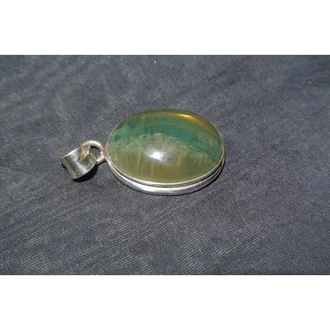 PENDENTIF FLUORITE  CABOCHON