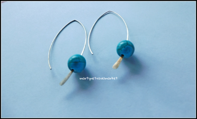 BOUCLES GRAND ARC TURQUOISE