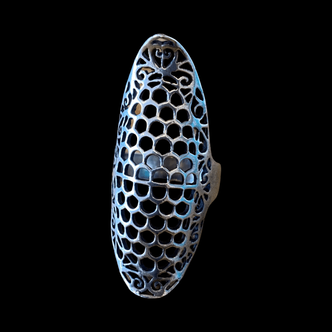 BAGUE RESILLE EN ARGENT