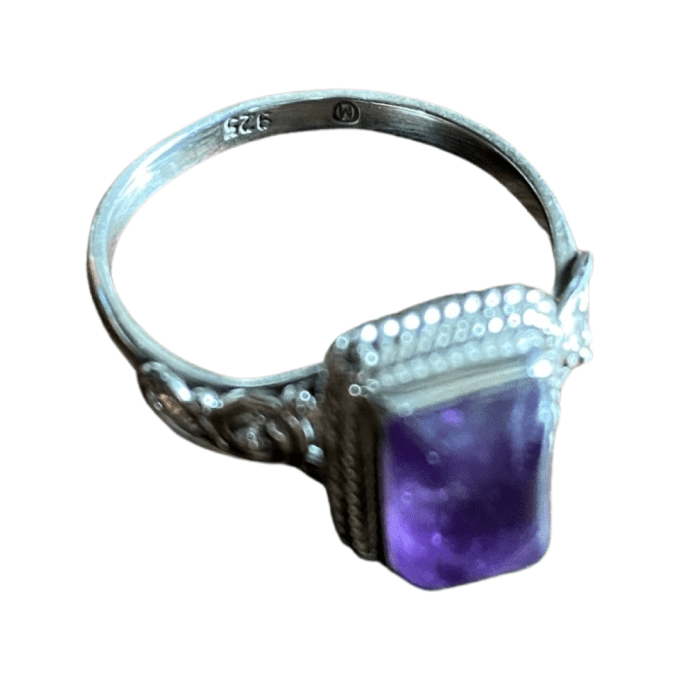 BAGUE AMETHYSTE CARREE