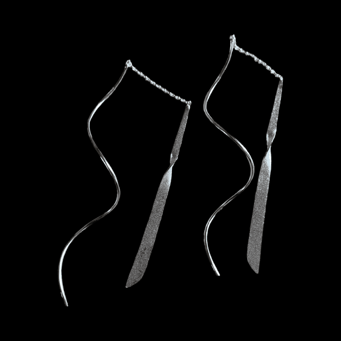 BO TIGE ET SPIRALE ARGENT