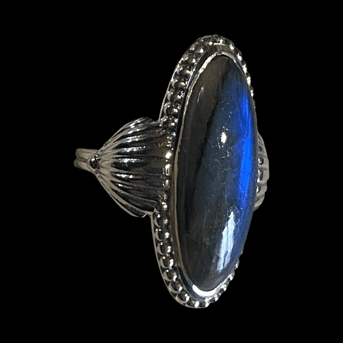 BAGUE OMAR LABRADORITE