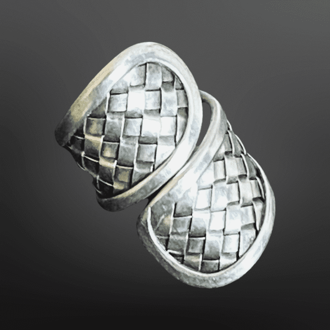bague enroulée maille