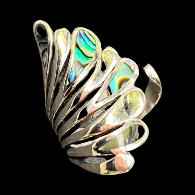 BAGUE ABALONE PEACOK