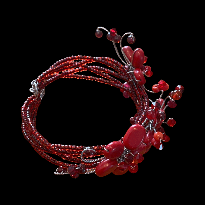 BRACELET FLEUR CORAIL