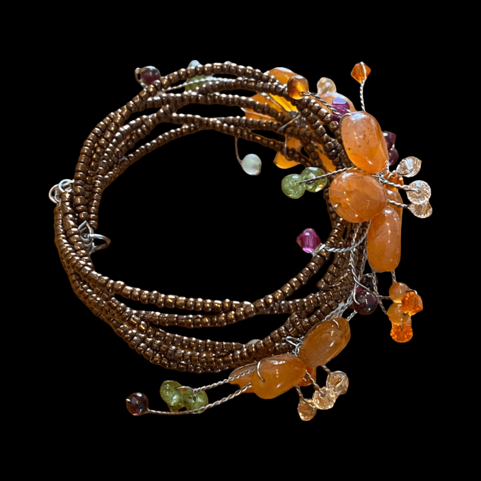 BRACELET FLEUR CORNALINE