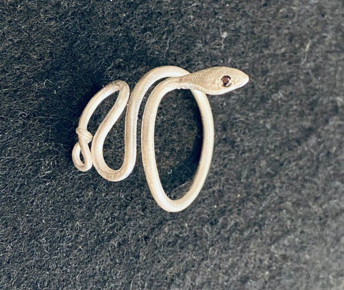 BAGUE SNAKE ARGENT