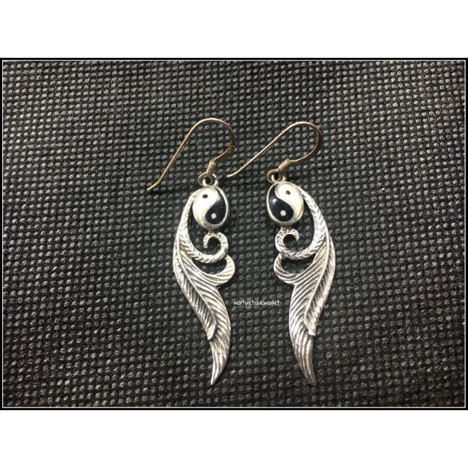 BOUCLES OISEAU YING YANG