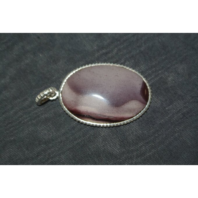 PENDENTIF AGATE BRUNE ZONEE