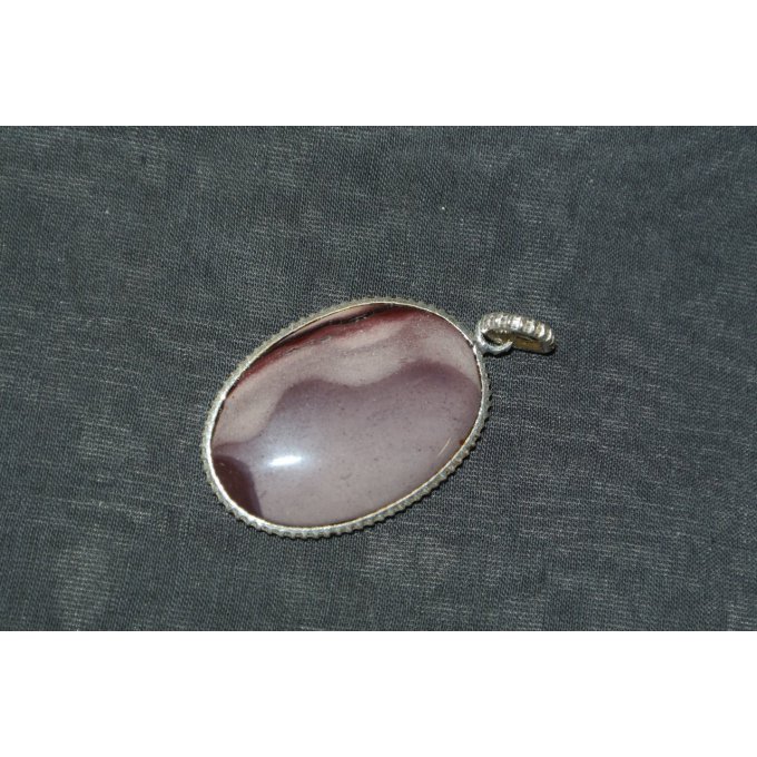 PENDENTIF AGATE BRUNE ZONEE