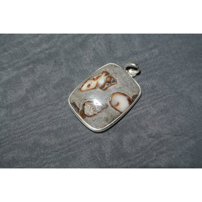 PENDENTIF JASPE CARRE