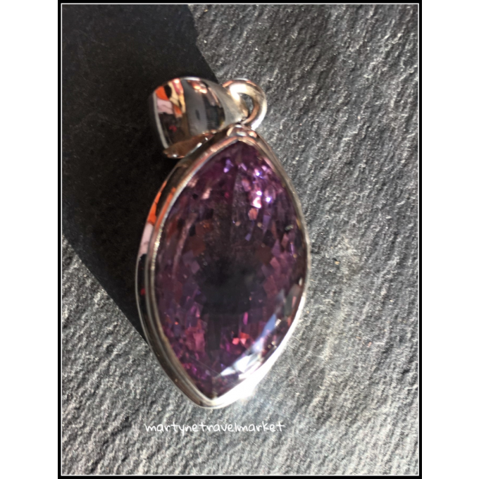 PENDENTIF AMETHYSTE OVALE