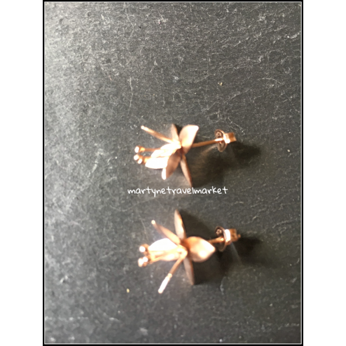 PETITES FLEURS CLOUS PL OR ROSE
