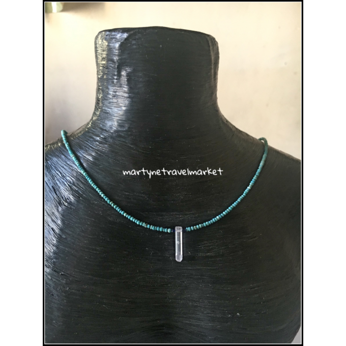 RAS DE COU TURQUOISE CRISTAL