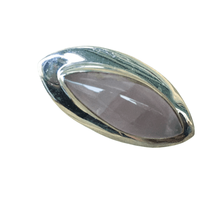 BAGUE LONGUE QUARTZ ROSE