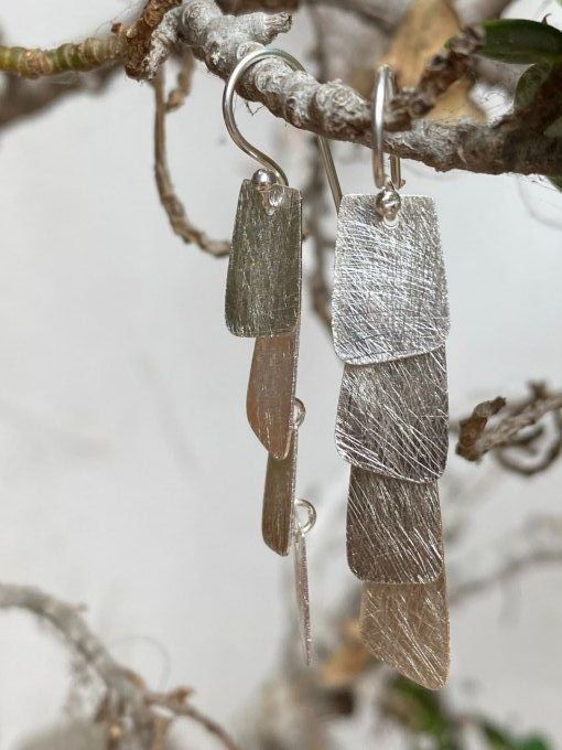 boucles d'oreilles quatro argent