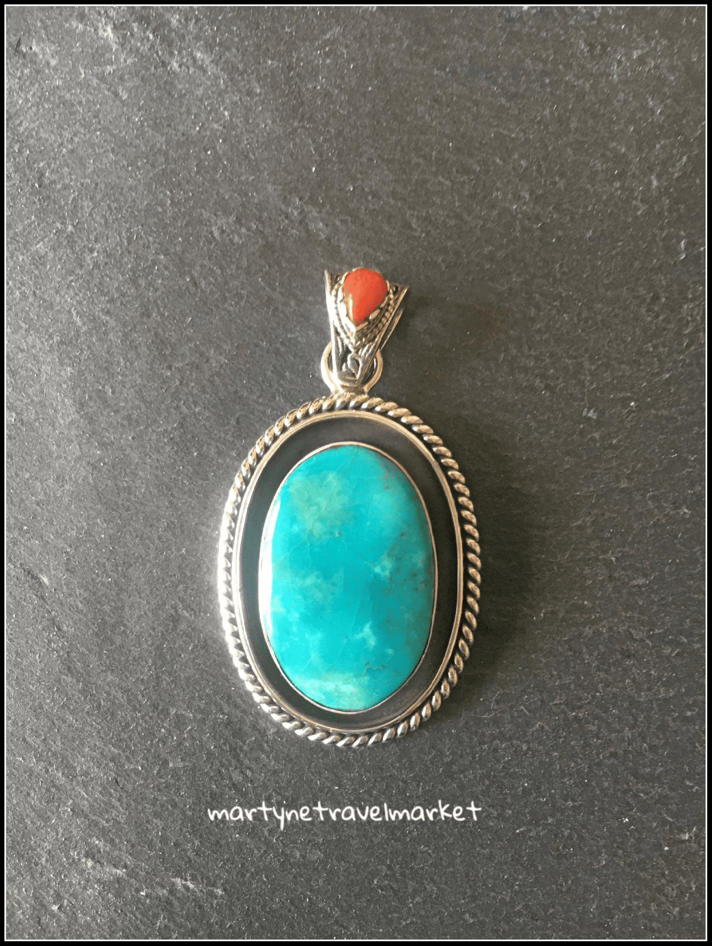 Beau pendentif Turquoise